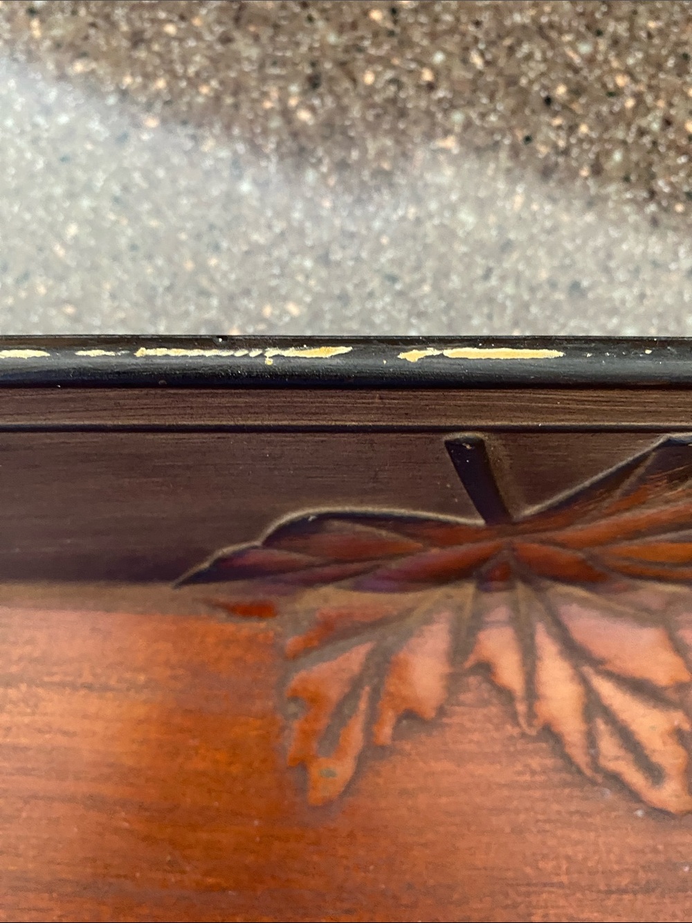 Decorative Wooden Serving Tray - Brown - Picture 9 of 11